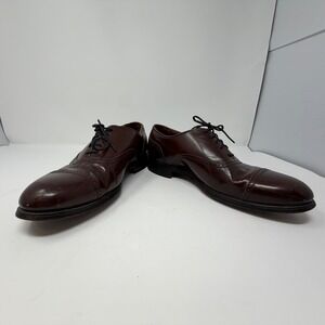 Hanover MasterFlex Brown Leather Wingtip Oxford Dress Shoes Mens Size 10 D/B USA